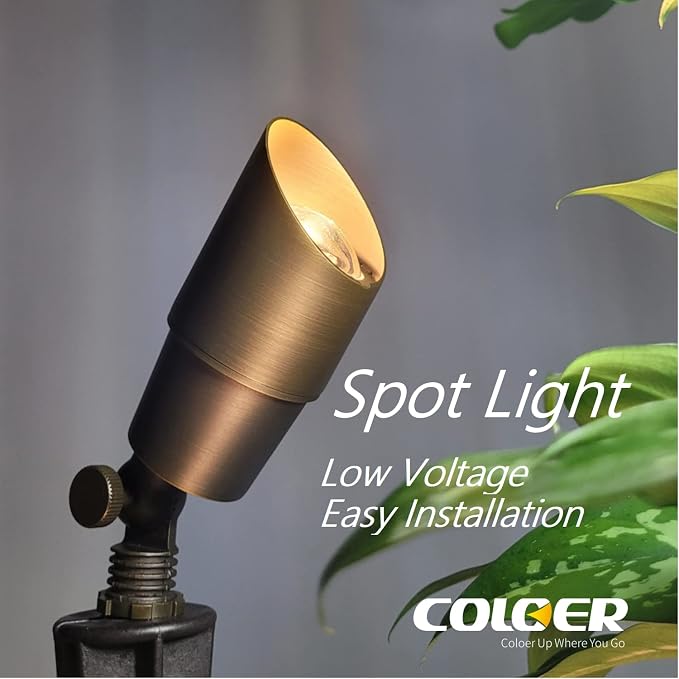 COLOER Die-cast Brass Low Voltage Spotlight 1-Pack - Image 7