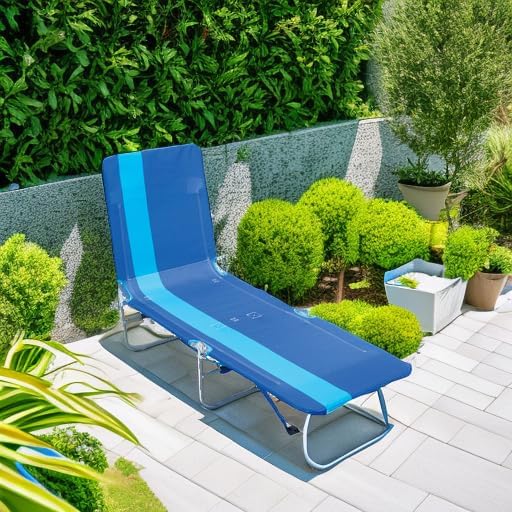Rio Beach Portable Lay Flat Folding Backpack Beach Lounge Chair - Image 2