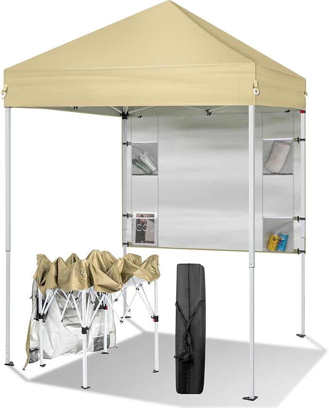VINGLI 5x5 ft Pop Up Canopy Tent, Outdoor Small Gazebo by VINGLI