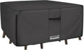 ULTCOVER 600D Tough Canvas Heavy Duty Square Patio Table and Chairs Cover by ULTCOVER