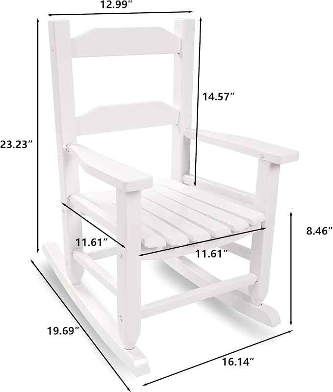 Toddler Rocking Chair Kids Wooden Indoor - Image 3