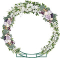6.5FT Round Backdrop Stand Circle Balloon Arch Frame Double Metal Arch Stand by JCHUMMINGBIRD