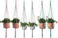 ELANE 6PCS Macrame Plant Hanger Indoor Hanging Planter Basket Decorative by ELANE