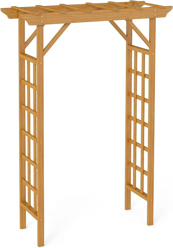 Wooden Garden Arbor, 7ft Wedding Arch by Unknown