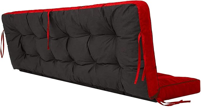 Outside Benches Cushion with Backrest, Thicken Waterproof Swing Cushions 2/3 - Image 4