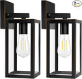 2-Pack Outdoor Lights for House, Waterproof Bronze Exterior Light Fixtures by Brightever