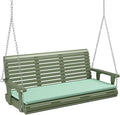 VINGLI Wooden Porch Swing, Heavy Duty 880 LBS Hanging Patio Bench by VINGLI
