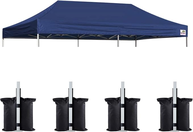 Eurmax USA 10x20 Pop Up Canopy Replacement Canopy Tent Top Cover, Instant by Eurmax