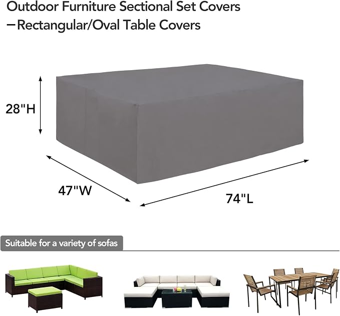 Easy-Going 600D Heavy Duty Patio Furniture Cover - Image 2