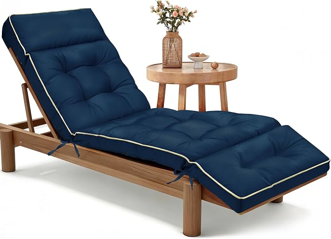 MAGIC ELEPHANT Chaise Lounge Cushion Outdoor, Memory Foam Replacement Patio by Magicelephant
