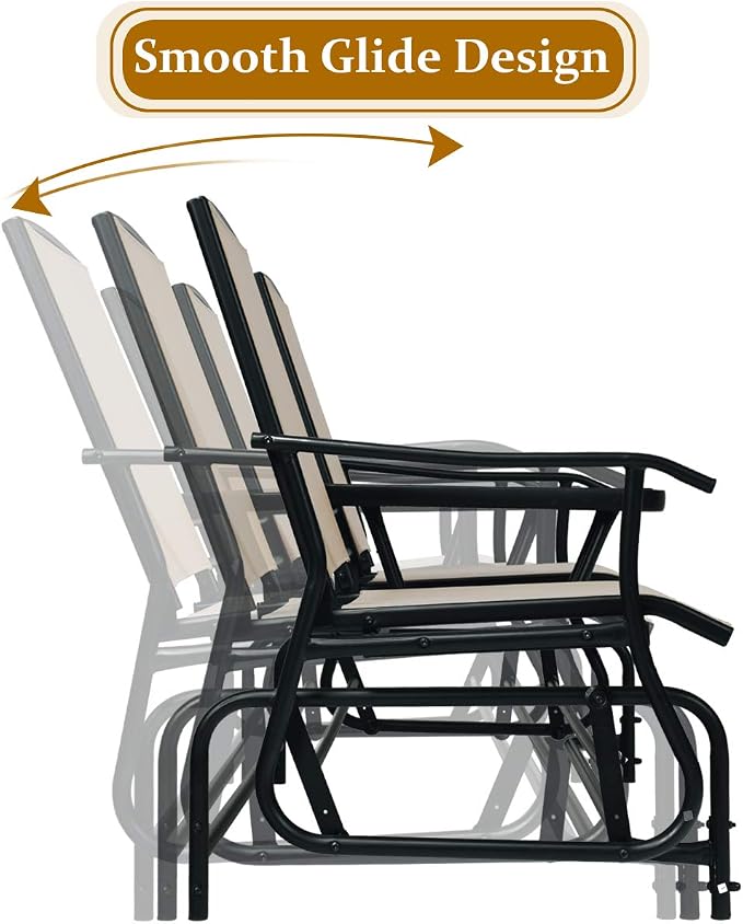 Giantex Patio Bench Glider Chair - Image 4
