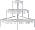 3 Tier Plant Stand Semi-Circular Flower Pot Organizer Rack Quarter Round Plant by Garden4you