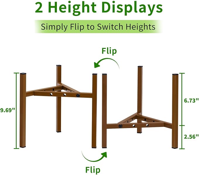 Airpark Plant Stand Indoor Adjustable, Metal Modern Plant Stand, Heavy Duty - Image 4