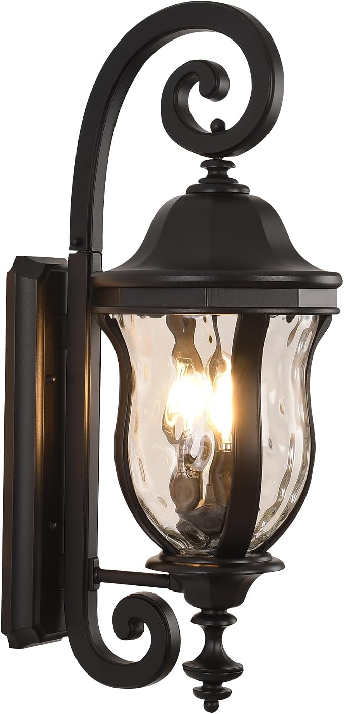 Black Exterior Wall Sconces, Waterproof Outdoor Lights Wall Mount - Image 9