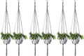 ELANE 6PCS Macrame Plant Hanger Indoor Hanging Planter Basket Decorative by ELANE