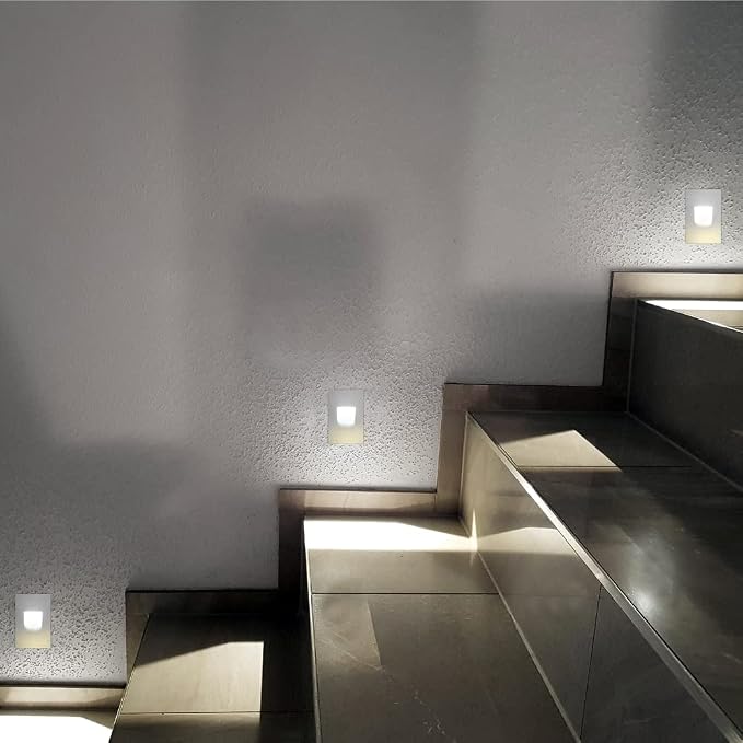 Maxxima Vertical LED Step Light, Indoor/Outdoor Stair Light, 3 CCT Color - Image 5