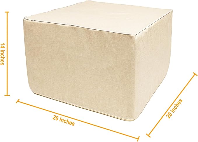 Outdoor Ottoman 20x20x14 Inches Outdoor Square Ottomans - Image 2