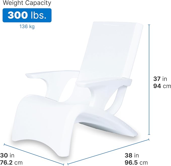 Step2 Vero Adirondack Chair, Stylish Poolside Lounger, Fade-Resistant, - Image 2