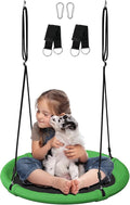 24 Inch Saucer Tree Swing Set for Kids & Adults, Adjustable Flying Swing Seat by Ansionsol