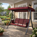 Kozyard Brenda 3-Seat Outdoor Porch Swing Glider, Patio Swing by Kozyard