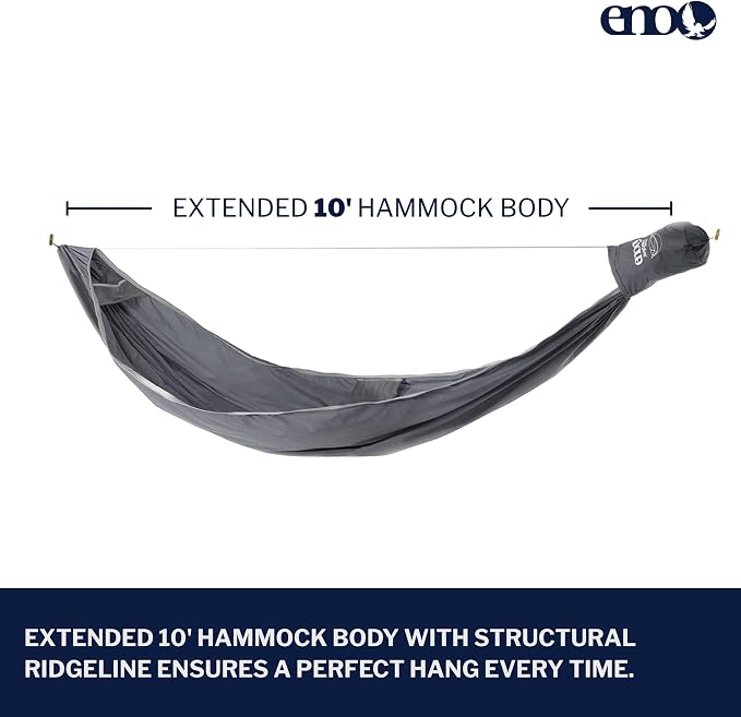 ENO JungleNest Hammock Charcoal - Image 2