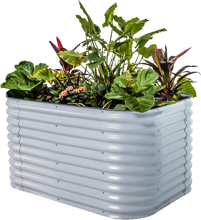 32" Extra Tall Raised Garden Bed Kits, 3.5 x 5 x 2.7ft Raised Planter Box by VegoGarden