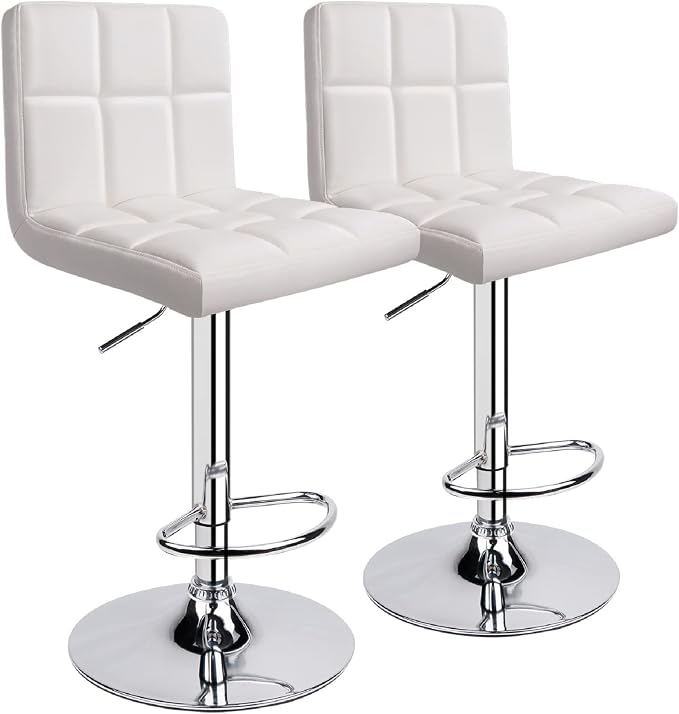 Leopard Bar Stools, Modern PU Leather Adjustable Swivel Bar Stool - Image 4