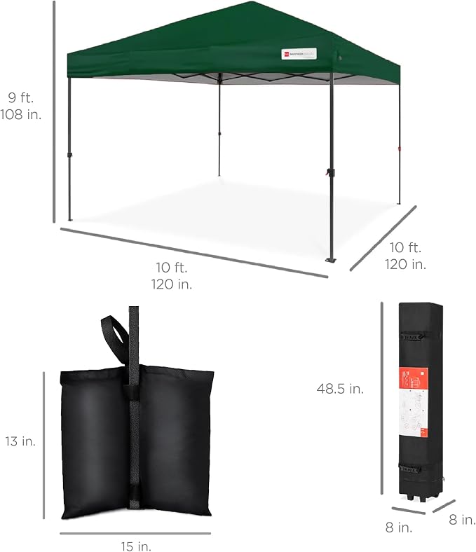Best Choice Products 10x10ft Pop Up Canopy Tent, Outdoor Shade, 1 Person 1 - Image 9