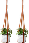 Plant Hangers PU Leather 2Pcs, Hanging Planters by Sdjdhej