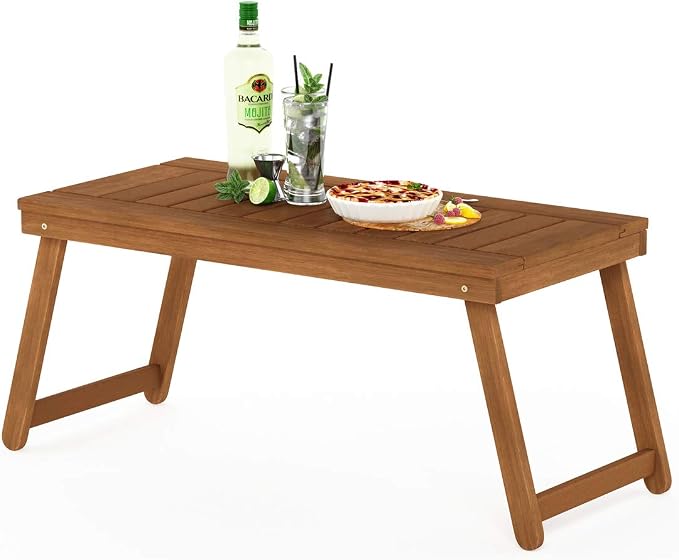 Furinno DALAM Patio Table, Folding Outdoor Side Table - Image 6