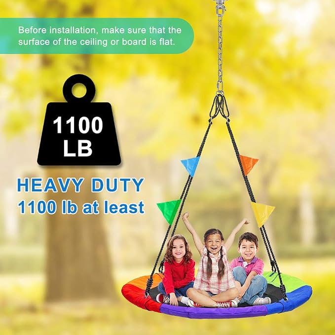 IOH Silent Bearing Swing Hanger Hammock Chair Hanging Kit - Image 4