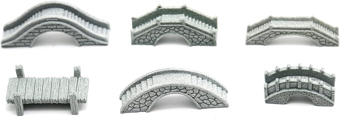 MDEOOSKY 6PCS Mini Stone Bridge Ornaments - Image 6
