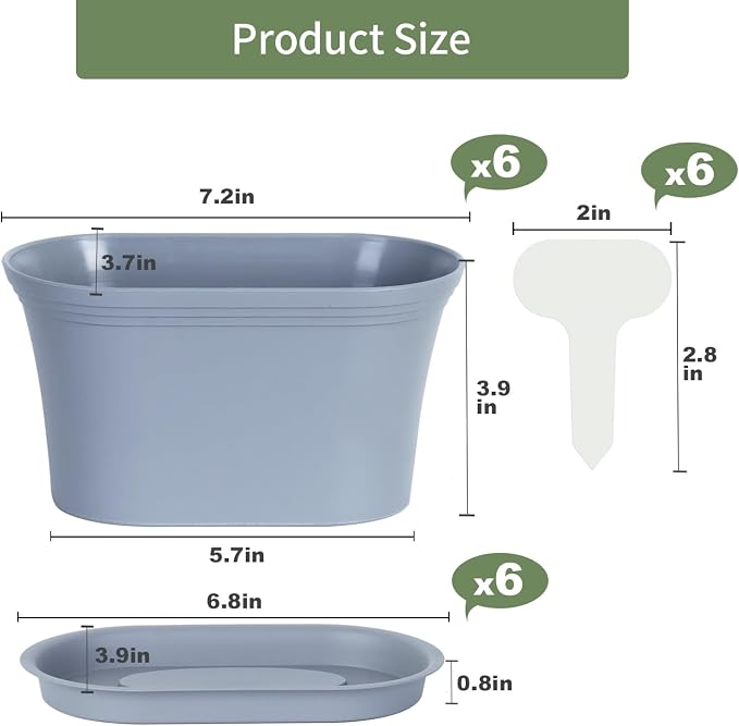 Windowsill Herb Garden Planter - Image 5