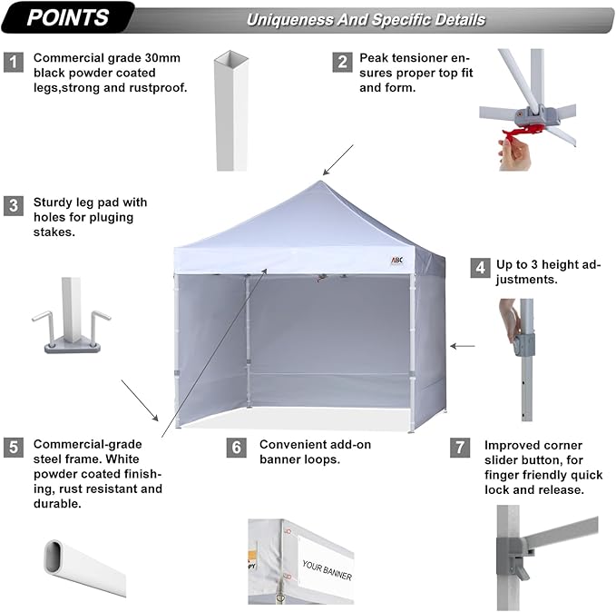 ABCCANOPY Easy Pop Up Canopy Tent - Image 2