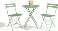 GarveeLife 3-Piece Folding Bistro Set, Foldable Patio Furniture Set by GarveeLife