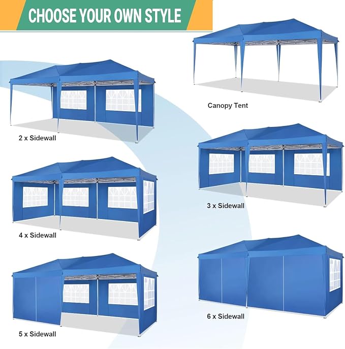 COBIZI Canopy 10x20 Pop Up Canopy - Image 7