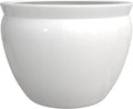 Red Lantern Large 22" White Porcelain Fishbowl Planter by RedLantern