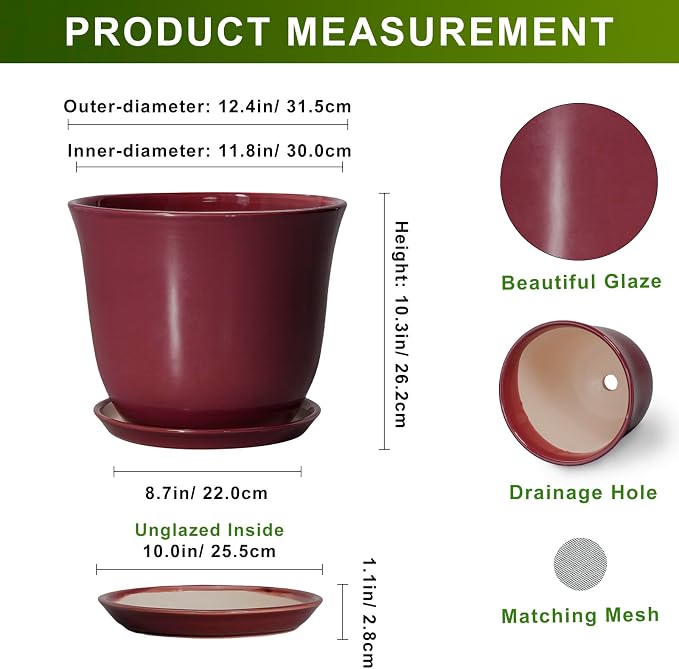 12 Inch Pots for Plants - Image 2
