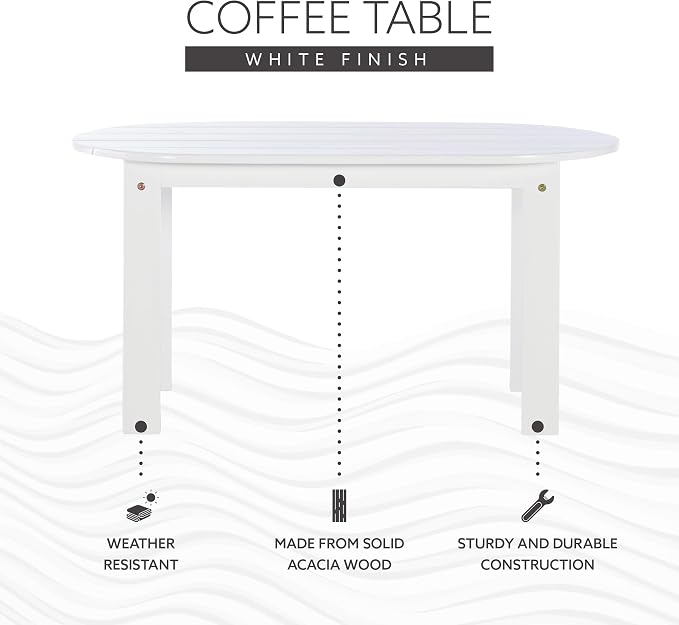 Linon Jayde Adirondack Coffee Table - Image 8