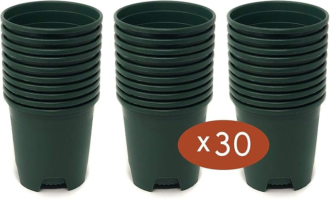 30-Pack Wholesale Nursery Pot in Bulk 5.5 Inch 0.5 Gallon Plastic Planters - Image 5