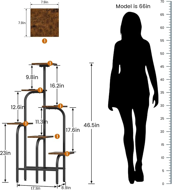 6 Tier Plant Stand Indoor, Plant Shelf - Image 6