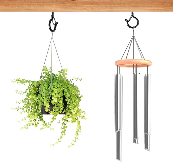 36 PCS Q-Hanger Hooks with Safety Buckle, Windproof Screw Hooks - Image 8