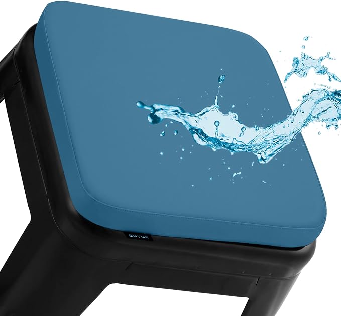 BUYUE Enhanced Anti-Slip Magnetic Bar Stool Cushion 1 Piece, Luxury PU Leather by BUYUE