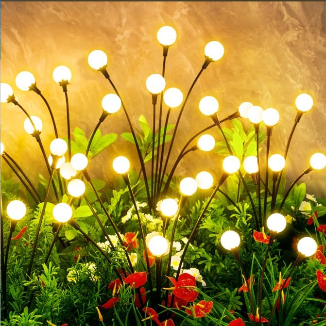 Solar Lights Outdoor Waterproof, 10 Packs 80LED, Solar Garden, Garden Decor by Unknown