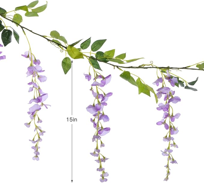 Lvydec Wisteria Artificial Flowers Garland - Image 6
