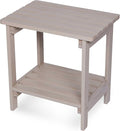Shine Company Providence Rectangular Solid Wood Side Table, Outdoor Adirondack by ShineCompany