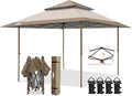 EAGLE PEAK 13x13 Straight Leg Pop Up Canopy Tent Instant Outdoor Canopy Easy by EAGLEPEAK