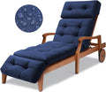 Outdoor Chaise Lounge Cushion Waterproof, 74.4x22x4.7 Inch Oxford Fabric by Unknown
