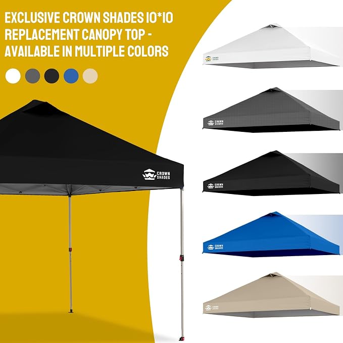 CROWN SHADES 10x10 Canopy Replacement Top - Image 7