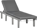 Outsunny Chaise Lounge Chair for Outdoor, Wood Outdoor Chaise Lounge by Outsunny